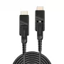 Lindy 100m Fibre Optic Hybrid Micro-HDMI 18G Cable with Detachable HDMI and DVI Connectors
