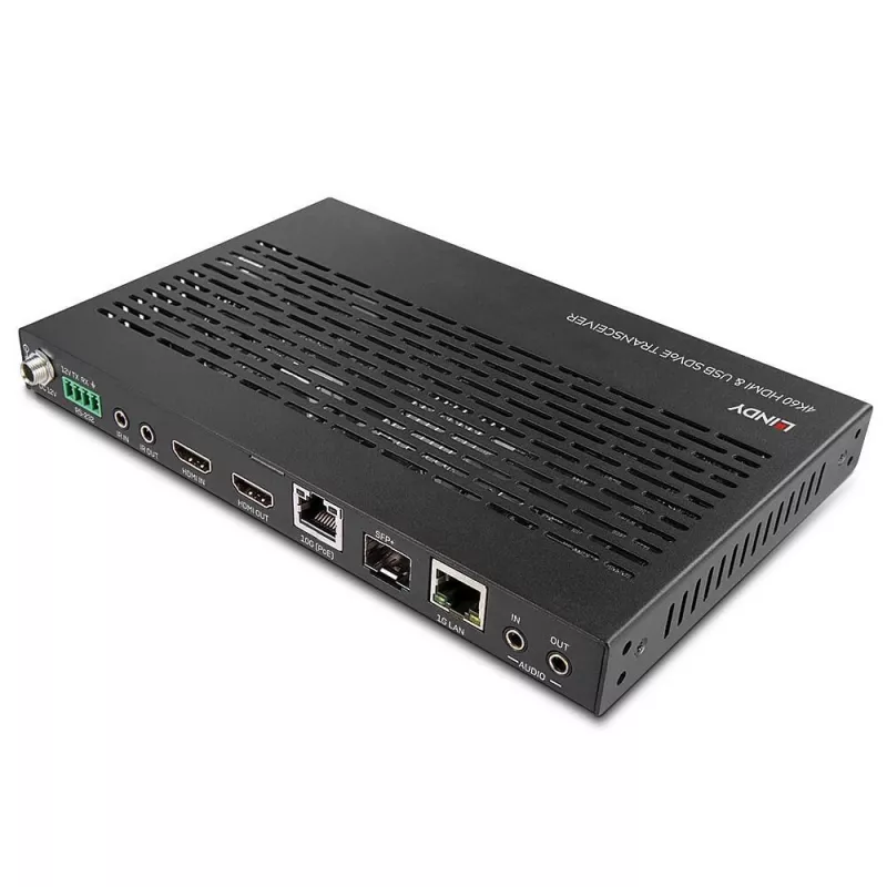 AV transmitter Lindy 4K60 HDMI and USB SDVoE Transceiver