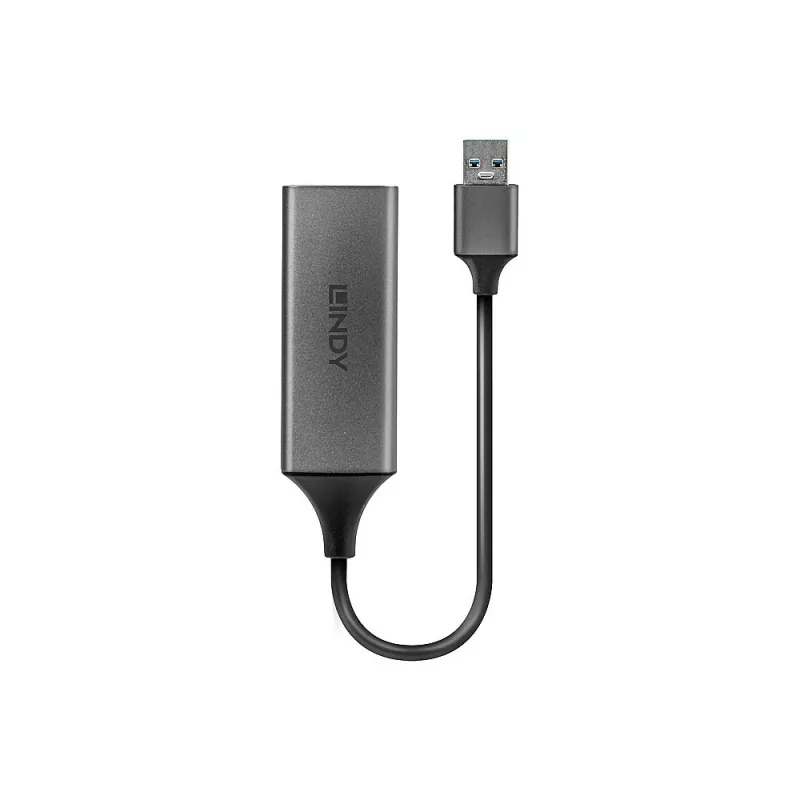 Lindy USB 3.0 Gigabit Ethernet Converter, Wired, USB, Ethernet, 5000 Mbit/s, Silver