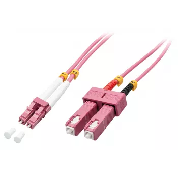 Lindy 46363 InfiniBand/fibre optic cable 5 m LC SC Pink