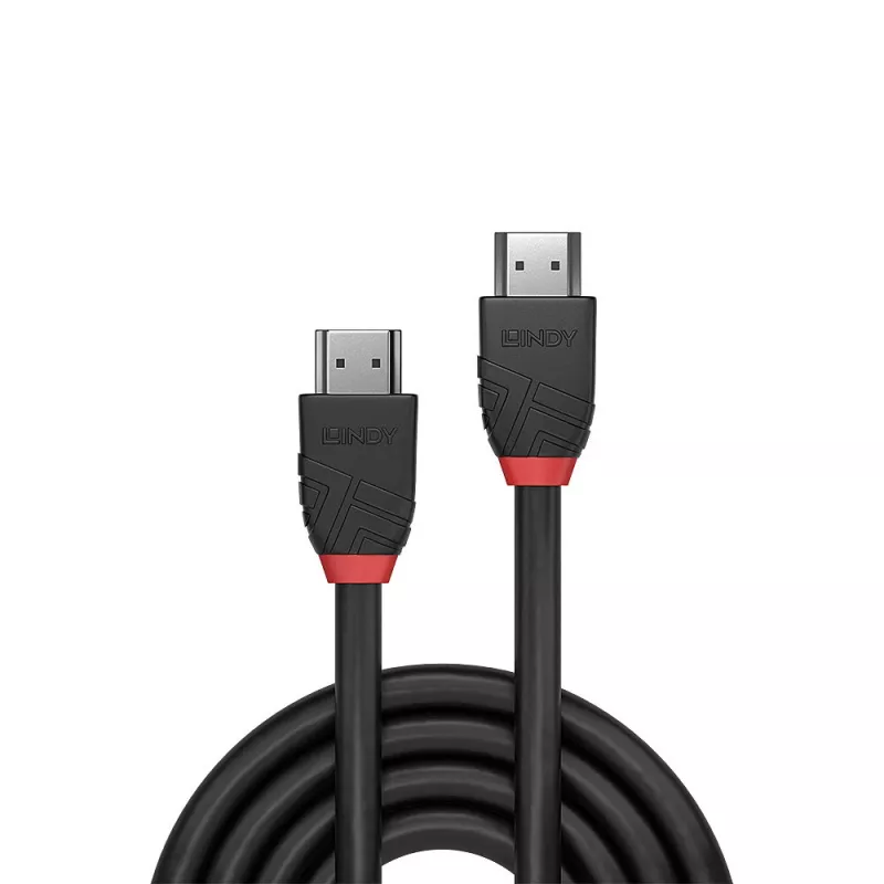 Lindy 10m Standard HDMI Cable Black Line HDMI 2.0 10.2 Gbit/s