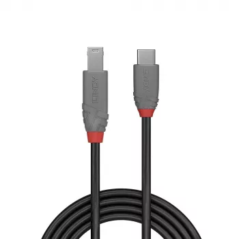 Lindy 2m USB 3.2 Type C to B Cable, Anthra Line