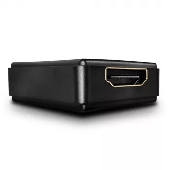 Lindy 50m HDMI 4K30 Repeater, HDCP 2.2, AV receiver, Wired, Black, HDCP