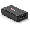 Lindy 50m HDMI 4K30 Repeater, HDCP 2.2, AV receiver, Wired, Black, HDCP