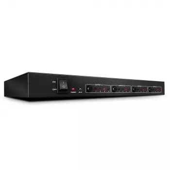 Lindy 4x4 HDMI 4K60 Matrix, HDMI, 4x HDMI, Metal, 1080p, 2160p, DTS-HD, Dolby TrueHD, 12 V