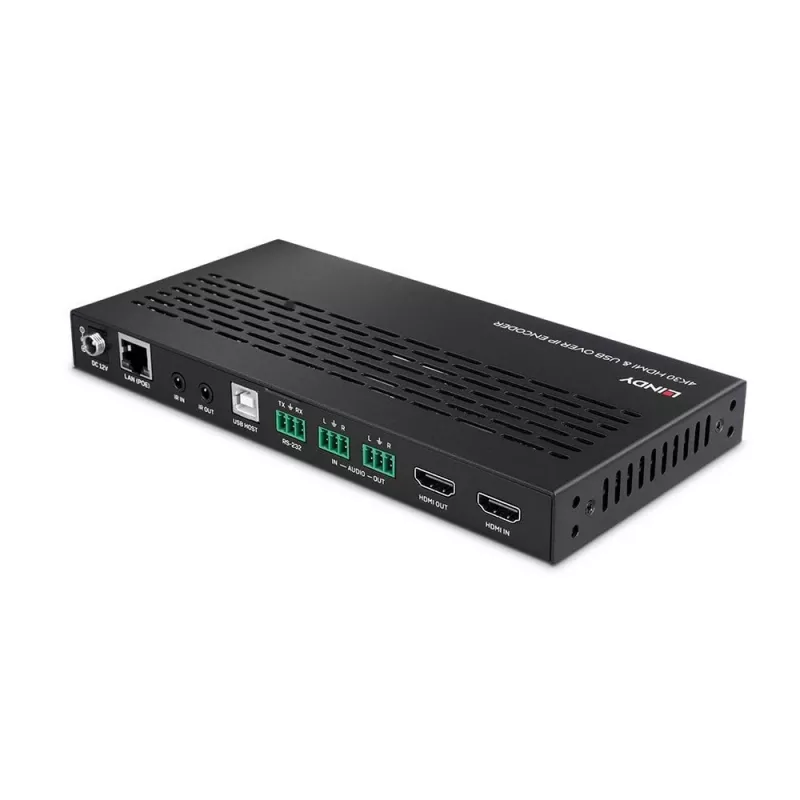 AV transmitter Lindy 4K30 HDMI and USB over IP System - Encoder 3840 x 2160 pixels