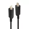 Lindy 20m Fibre Optic Hybrid Mini DisplayPort 1.4 Cable with Detachable DP Connectors