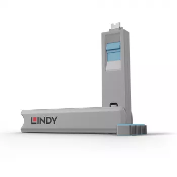 Port blocker Lindy USB Type C Port Blocker Key Pack of 4 Blue