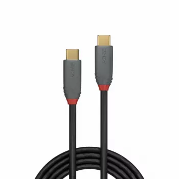 Lindy 2m USB 3.2 Type C Cable, 5A PD, Anthra Line