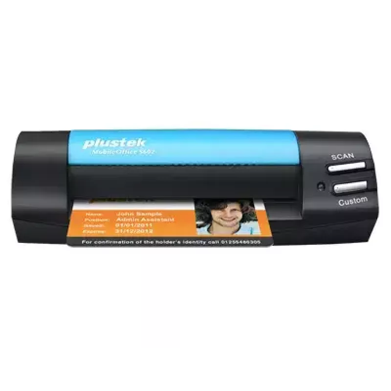 Plustek MobileOffice S602 Business card scanner 1200 x 1200 DPI A6 Black, Blue