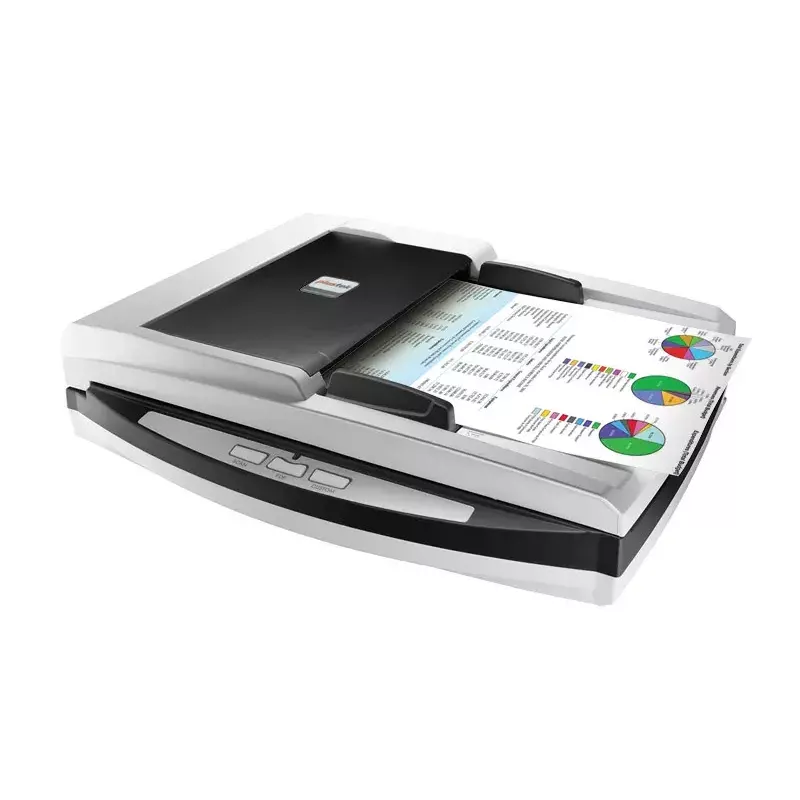 Plustek SmartOffice PL4080 ADF Flatbed & ADF scanner 600 x 600 DPI A4 Black, Grey