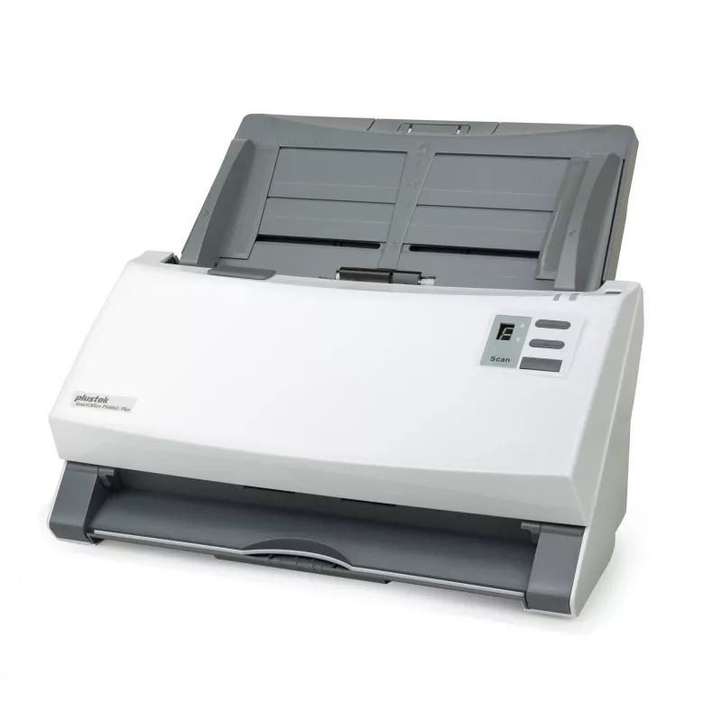 Plustek SmartOffice PS406U Plus ADF scanner 600 x 600 DPI A4 Grey, White