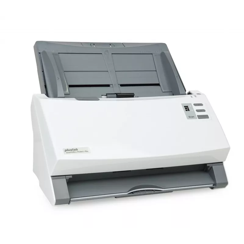 Plustek SmartOffice PS406U Plus ADF scanner 600 x 600 DPI A4 Grey, White
