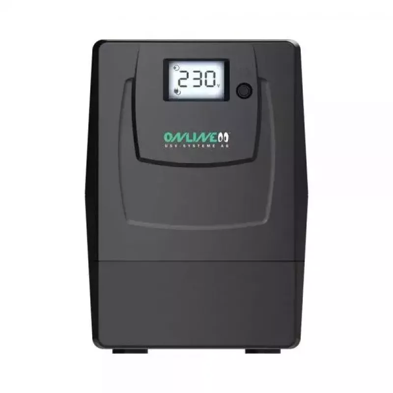 Uninterruptible Power Supply ONLINE USV-Systeme YUNTO Smile 800 Line-Interactive 0.8 kVA 480 W 2 AC outlets 9 Ah battery LCD Tower