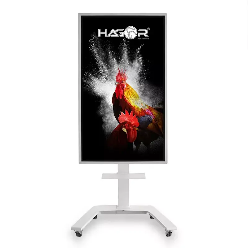 Hagor ST SA Flip II Mobile Trolley Stand for Samsung Flip WM65R 65 inch, White