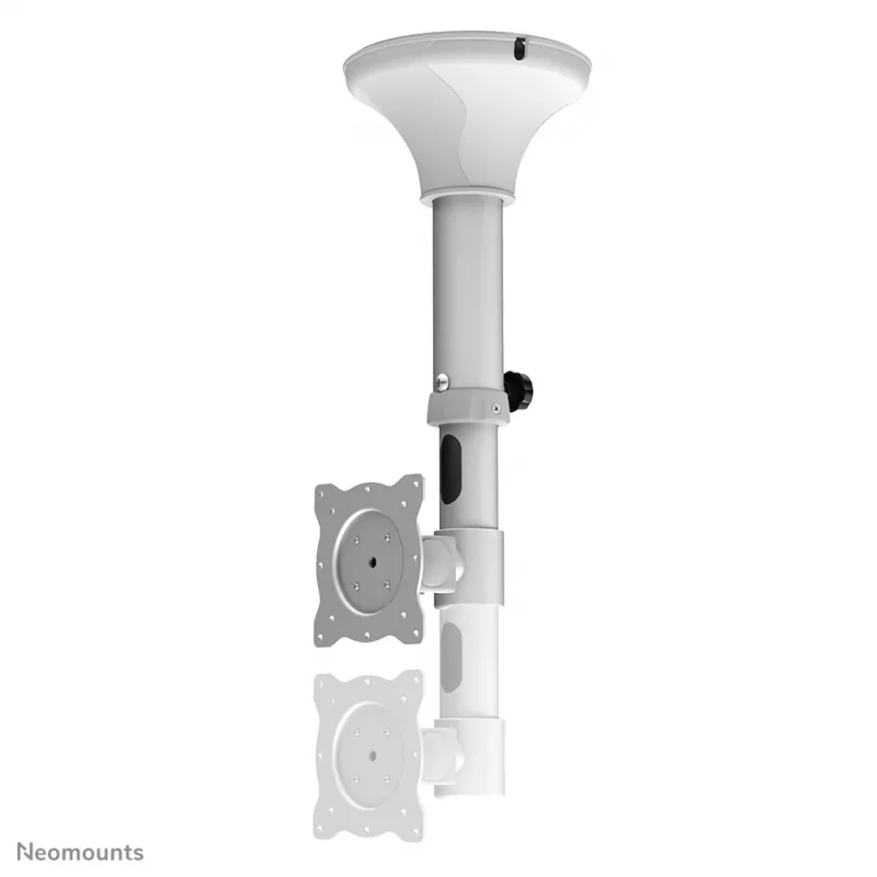 Neomounts FPMA-C025SILVER Monitor/TV mount ceiling 10-30 inch - h 37-47 cm - tiltable