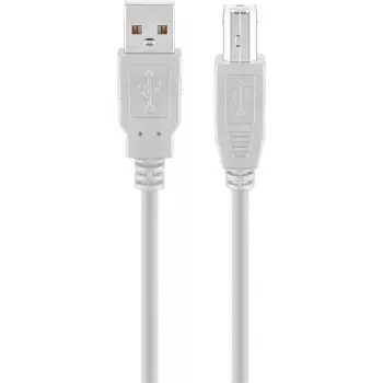 USB A to USB B cable GOOBAY 68712, USB 2.0 HiSpeed, 1.8 m, grey