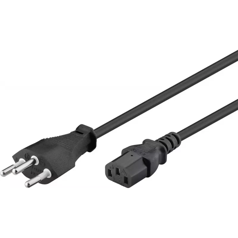 Power Cable Goobay 93617 Black 2m SEV 1011 IEC C13