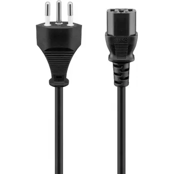 Power Cable Goobay 93617 Black 2m SEV 1011 IEC C13