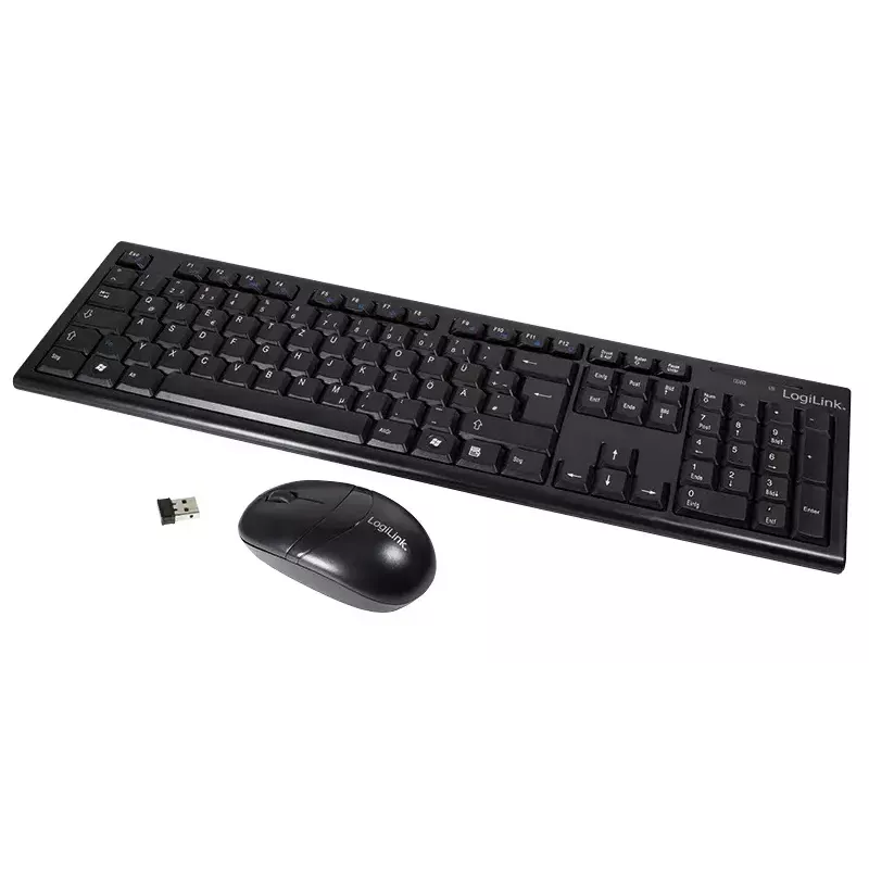 Wireless Keyboard Mouse Combo LogiLink ID0104 Black