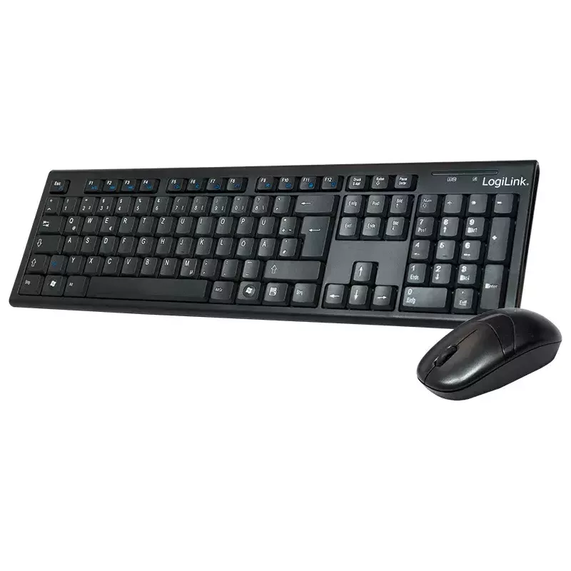 Wireless Keyboard Mouse Combo LogiLink ID0104 Black
