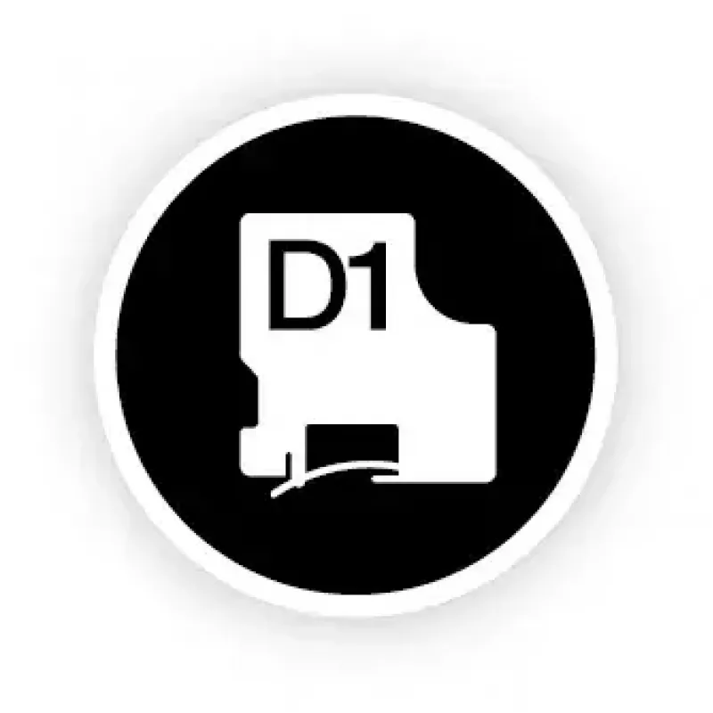 Label Tape DYMO D1 Durable Black on White 19mm