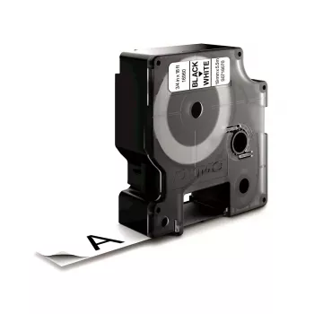 Label Tape DYMO D1 Durable Black on White 19mm