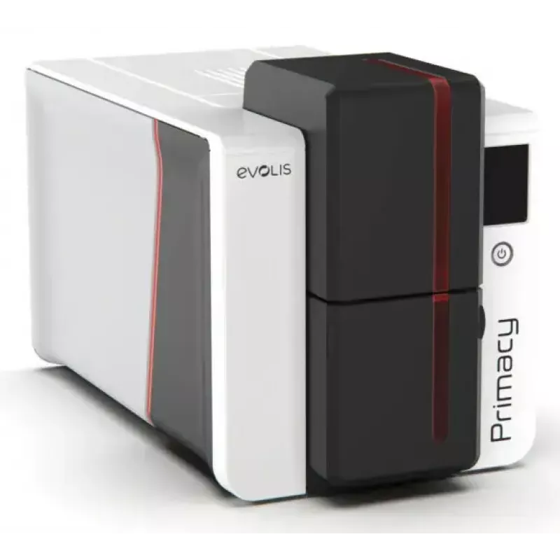 Plastic card printer Evolis Primacy 2 — Dye-sublimation/Resin thermal transfer, 300 x 1200 DPI, 100-sheet input, Fast Ethernet