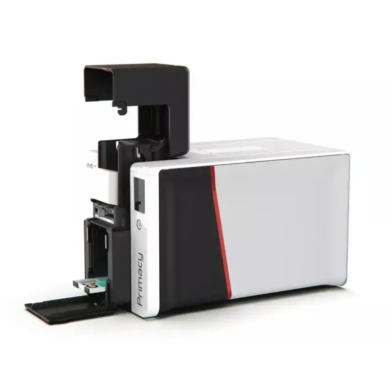 Plastic card printer Evolis Primacy 2 — Dye-sublimation/Resin thermal transfer, 300 x 1200 DPI, 100-sheet input, Fast Ethernet