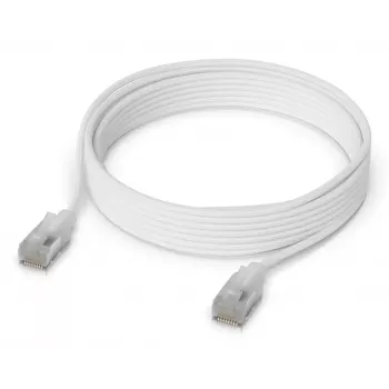 Networking patch cable UBIQUITI UACC-CABLE-PATCH-EL-C6A-5M-W Cat6a 5 m RJ-45 translucent white