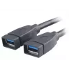 USB cable 2 x USB A Akasa AK-CBUB09-15BK Black