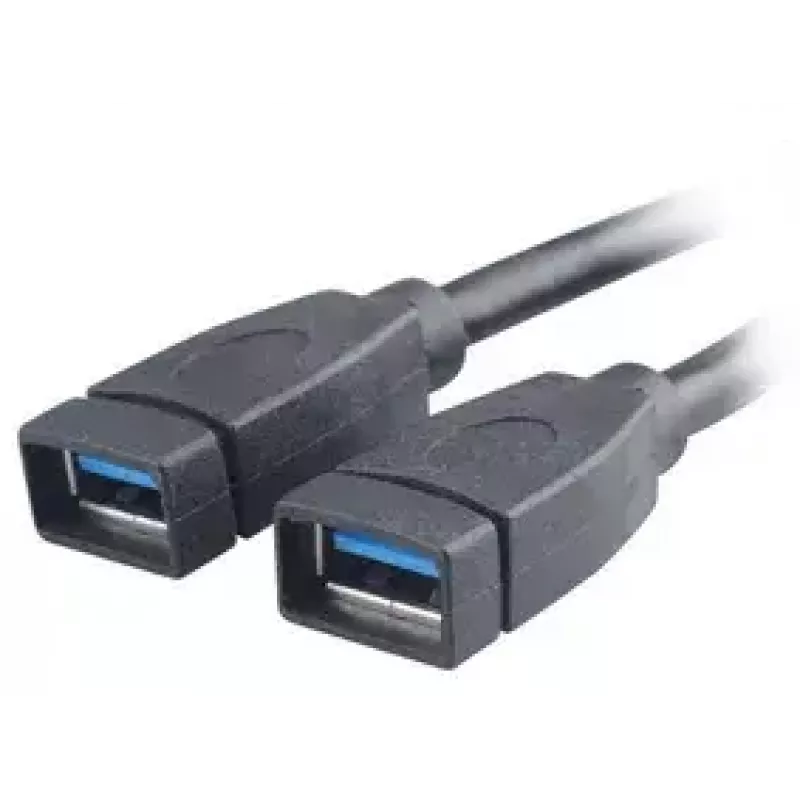 USB cable 2 x USB A Akasa AK-CBUB09-15BK Black