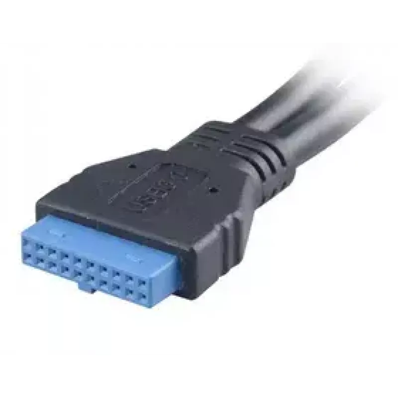 USB cable 2 x USB A Akasa AK-CBUB09-15BK Black