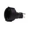 Microconnect PETRAVEL3 power plug adapter Type B Type F Black