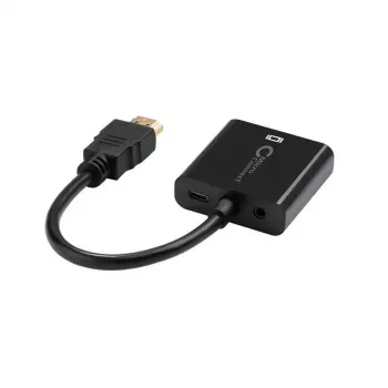 Microconnect HDMVGA2B video cable adapter 0.15 m VGA (D-Sub) HDMI Type A (Standard) Black