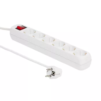 Microconnect GRU0065W power extension 5 m 6 AC outlet(s) Indoor White