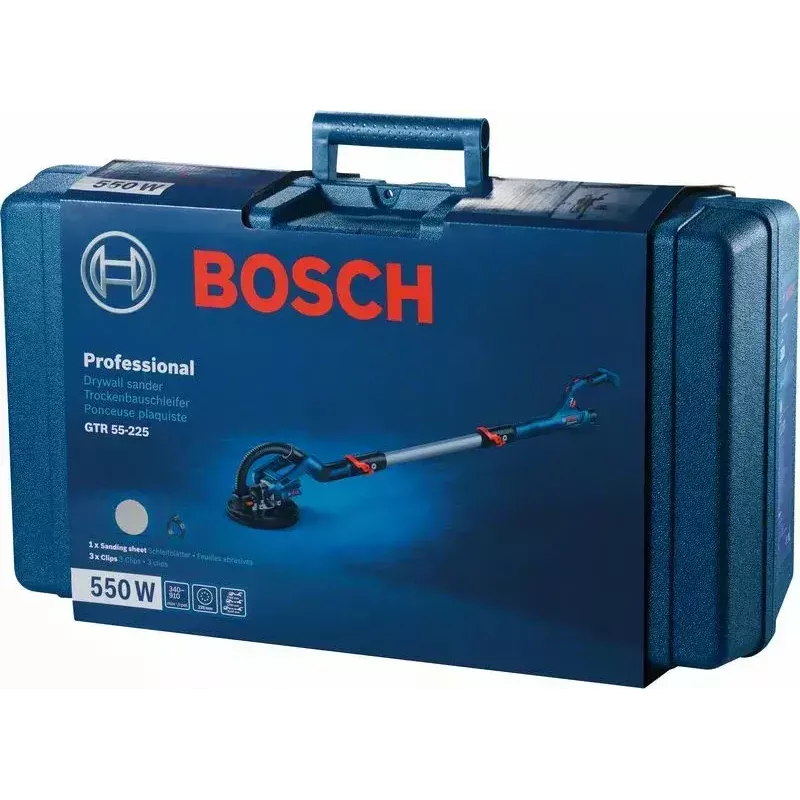 Bosch GTR 55-225 Drywall sander 910 RPM Black, Blue 550 W