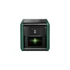 Laser level Bosch Quigo Green with tripod 1.1 m — compact cross-line laser set