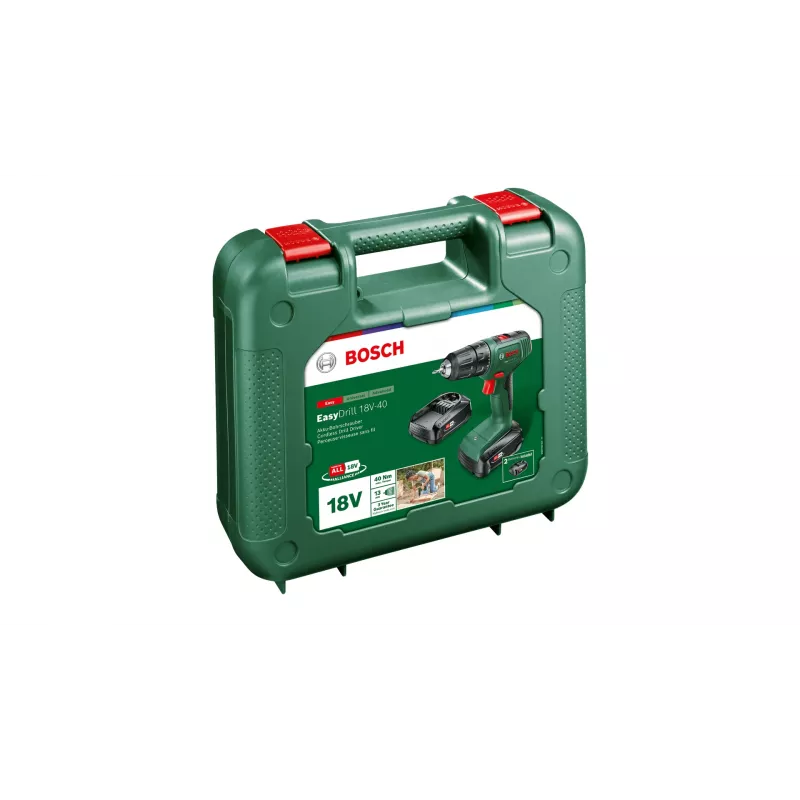 Bosch Easy Drill 18V-40 1630 RPM Keyless 1.3 kg Black, Green
