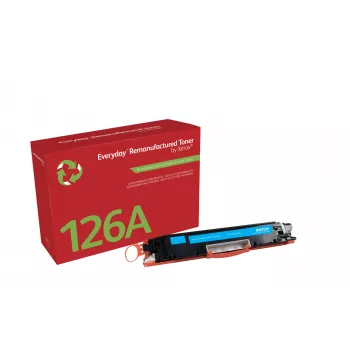 Everyday™ Cyan Remanufactured Toner by Xerox compatible with HP 126A (CE311A), Standard capacity