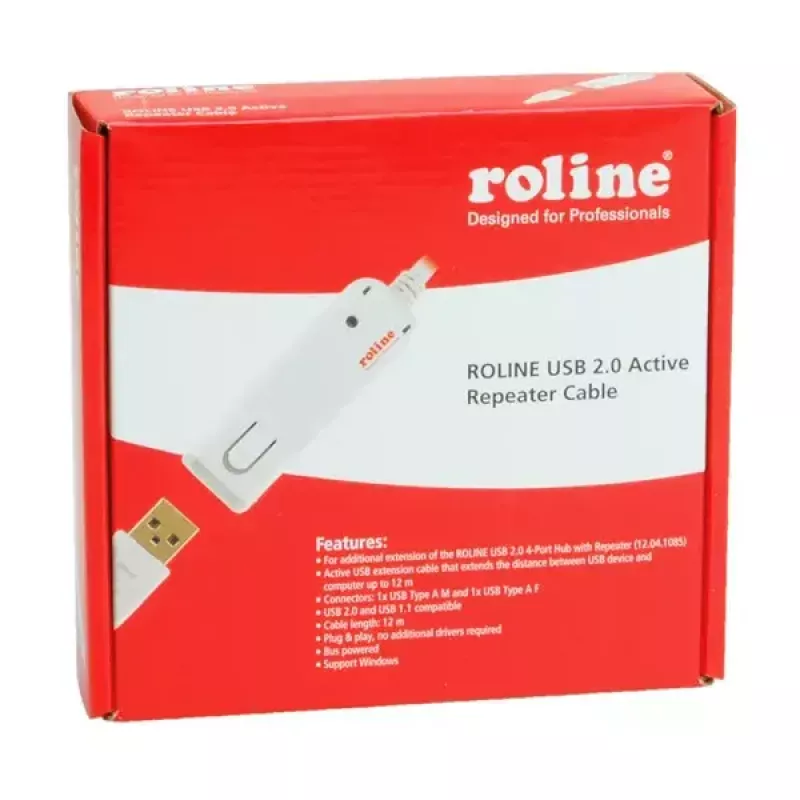 USB 2.0 Active Repeater Cable ROLINE 12.04.1085 12 m