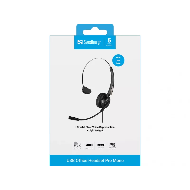 Headset Sandberg USB Office Headset Pro Mono