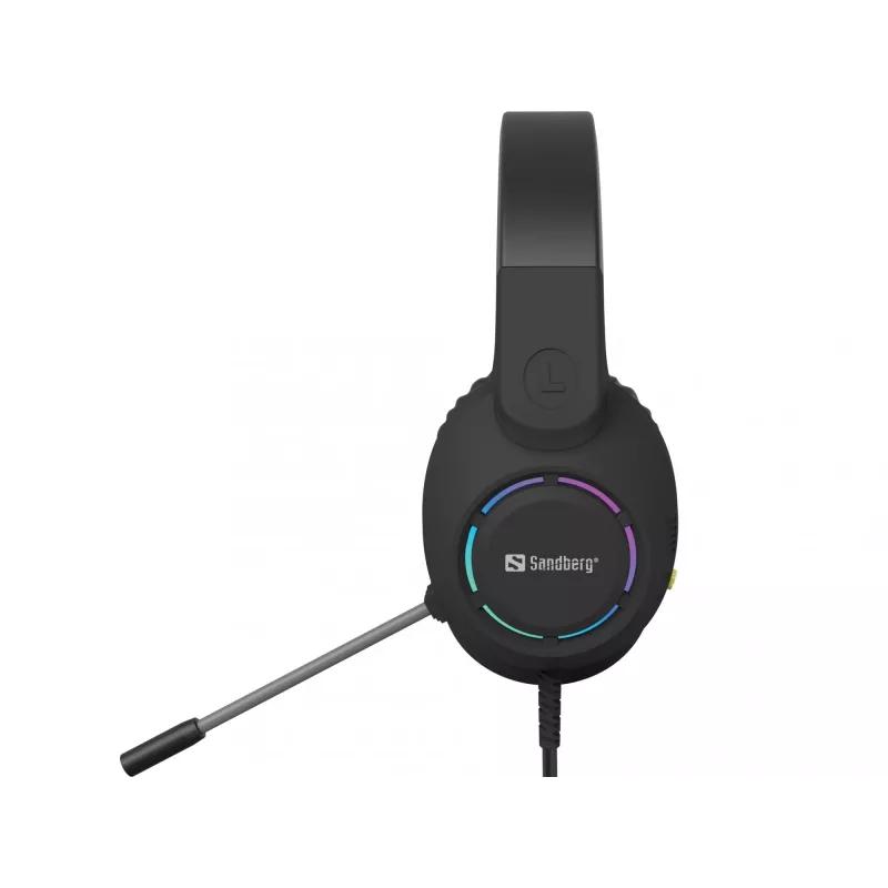 Headset SANDBERG BossBlaster USB — wired gaming headset, 20–20000 Hz, 2 m cable, 240 g, black