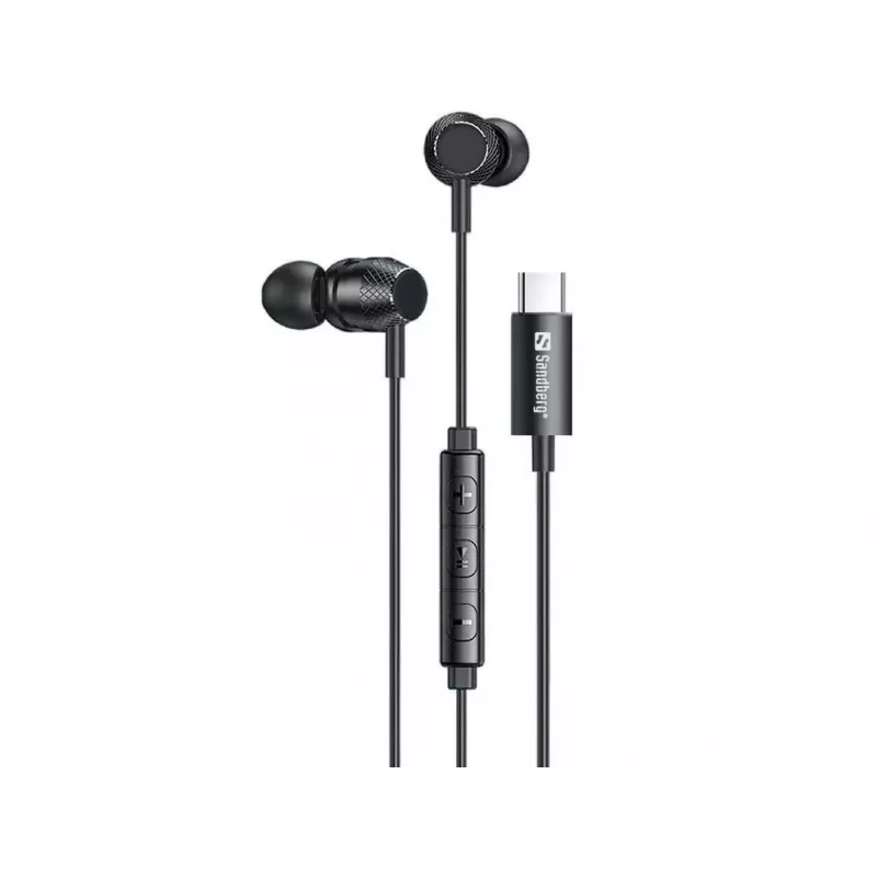Headset Sandberg USB-C/A In-Earset with Line-Mic