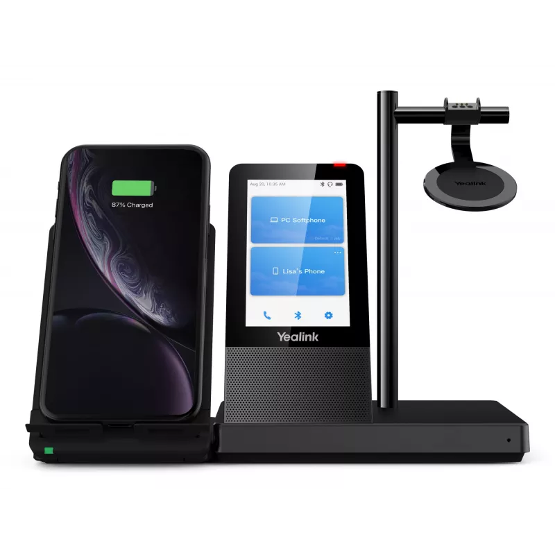 Yealink WH66 Mono UC-DECT Wireless headset, Wireless, Office/Call center, 20 - 20000 Hz, 80 g, Headset, Black