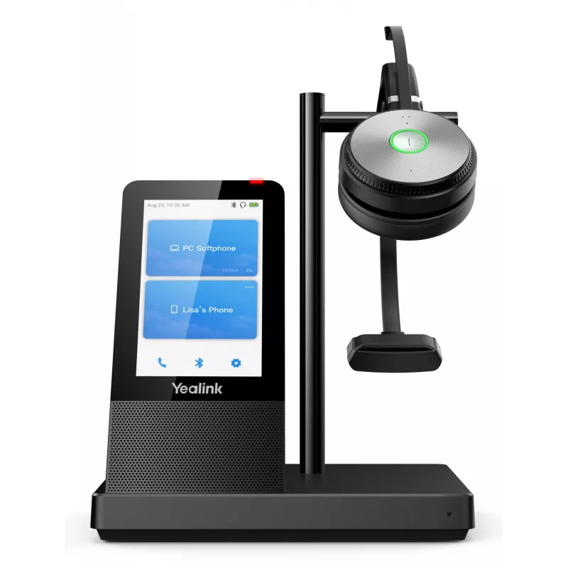Yealink WH66 Mono UC-DECT Wireless headset, Wireless, Office/Call center, 20 - 20000 Hz, 80 g, Headset, Black