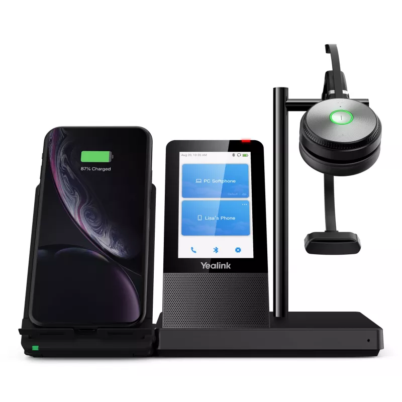 Yealink WH66 Mono UC-DECT Wireless headset, Wireless, Office/Call center, 20 - 20000 Hz, 80 g, Headset, Black