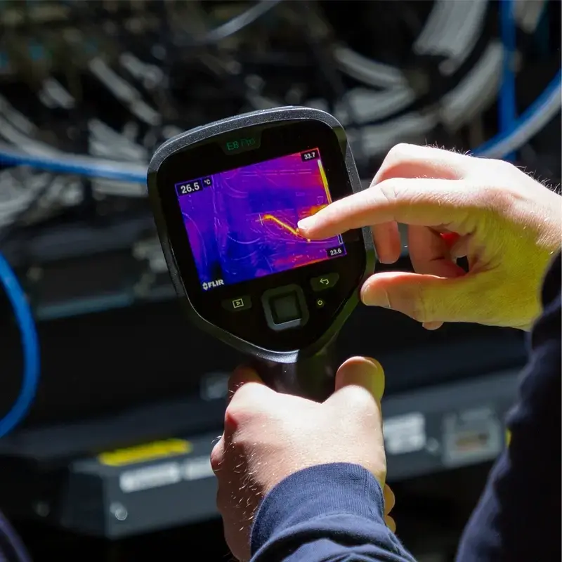 Thermal imaging camera Flir Systems E8-PRO — 320×240 px, NETD 40 mK, IFOV 1.8 mRad, 3.5 inch display, metal housing, black