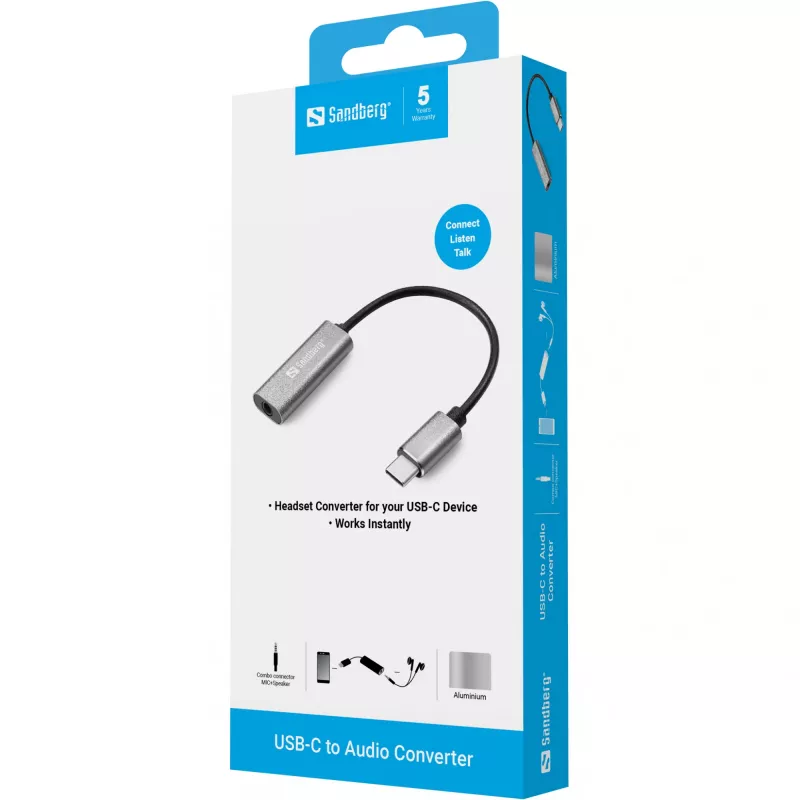 Audio Adapter Sandberg USB-C 136-27
