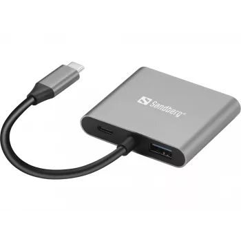 Sandberg USB-C Dock 2xHDMI+USB+PD Maximum resolution 3840x2160